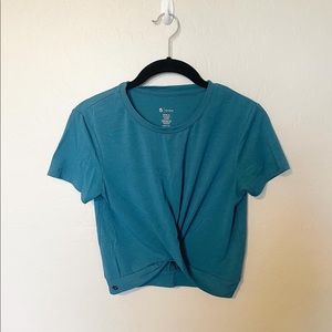 Buff Bunny Collection Teal Twist Crop Top size M